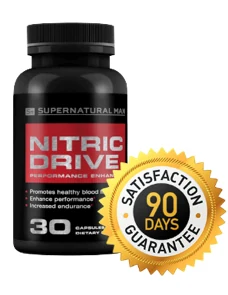 Nitric Drive 90 day money back guarantee badge